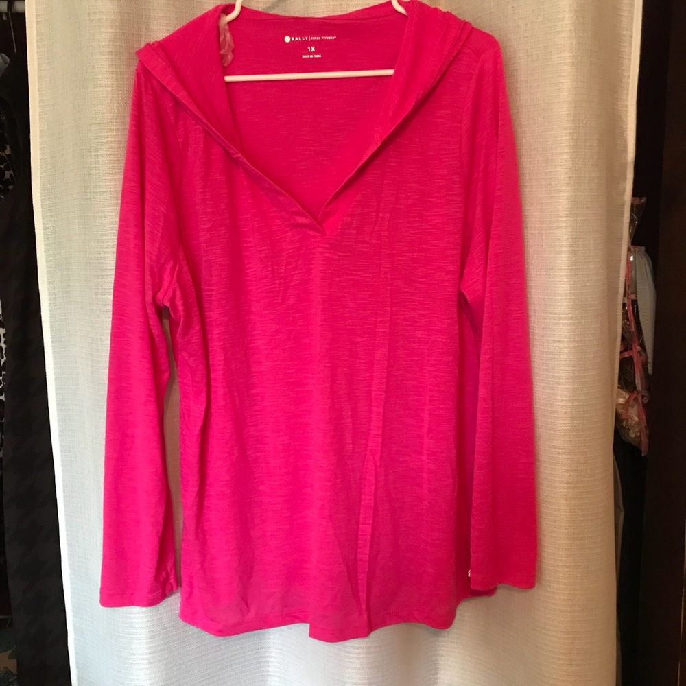 Bally Total Fitness Plus workout hoodie